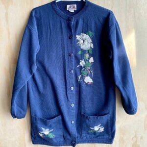 Vintage Canada North Sportswear  Bird Button Cardigan